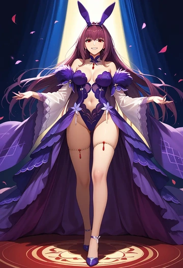 fate_(series),scathach_skadi_(fate),bunny girl  - AI generated anime art