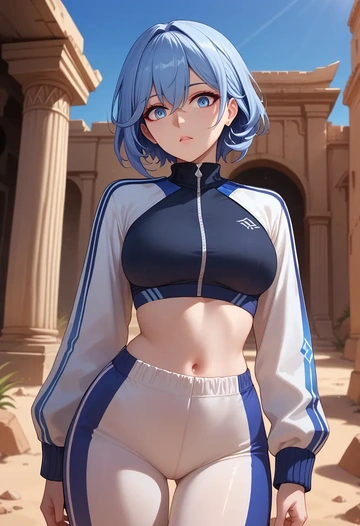 honkai_(series),seele_vollerei,athletic,track suit  - AI generated anime art