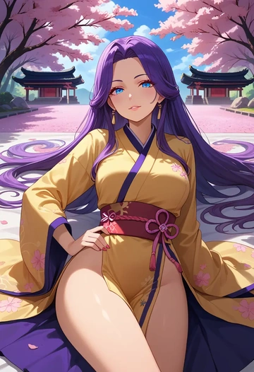 nijisanji,selen_tatsuki,kimono  - AI generated anime art