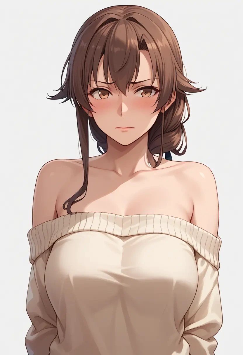 kantai_collection,sendai_(kancolle),sweater,off-shoulder,collar  - 