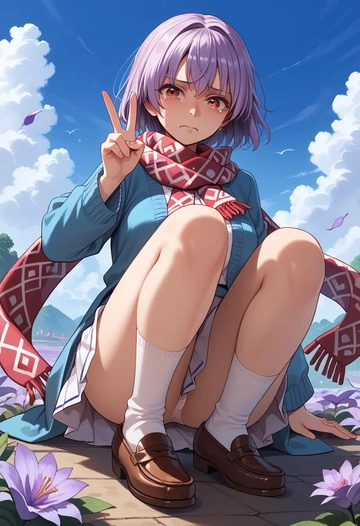 touhou,sendai_hakurei_no_miko,spring,student uniform,cardigan  - AI generated anime art