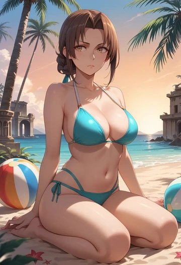 kantai_collection,sendai_kai_ni_(kancolle),bikini  - AI generated anime art