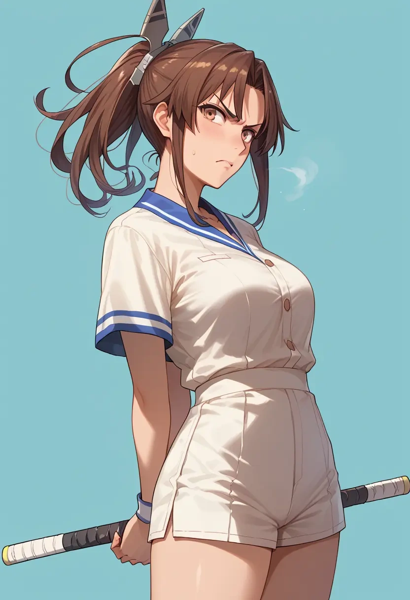 kantai_collection,sendai_kai_ni_(kancolle),tennis polo,skort  - 