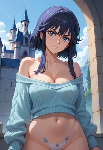 kill_la_kill,senketsu,thong,sweater,sexy  - AI generated anime art