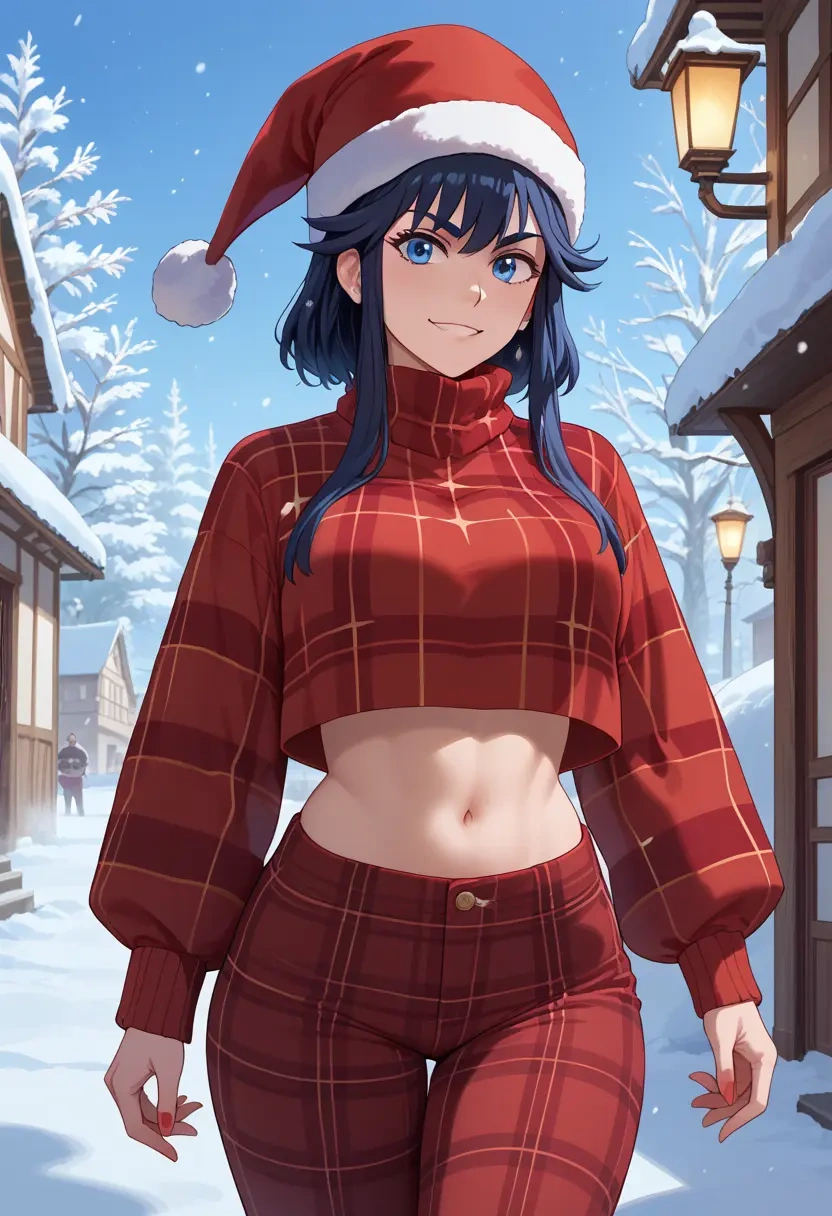 kill_la_kill,senketsu,Christmas,plaid trousers  - 