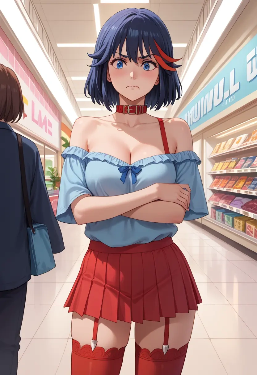 kill_la_kill,senketsu,collar,oversized,Thigh garters  - 