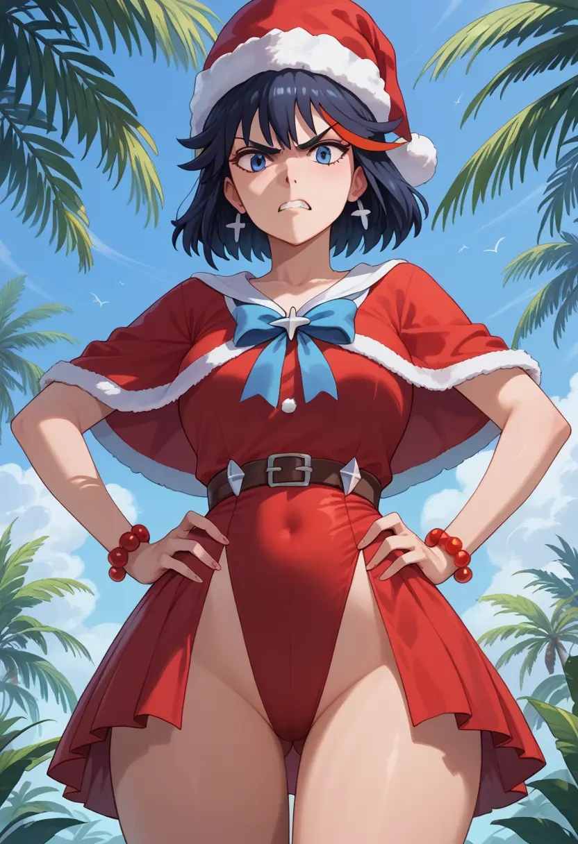 kill_la_kill,senketsu,Christmas,red velvet dress  - 