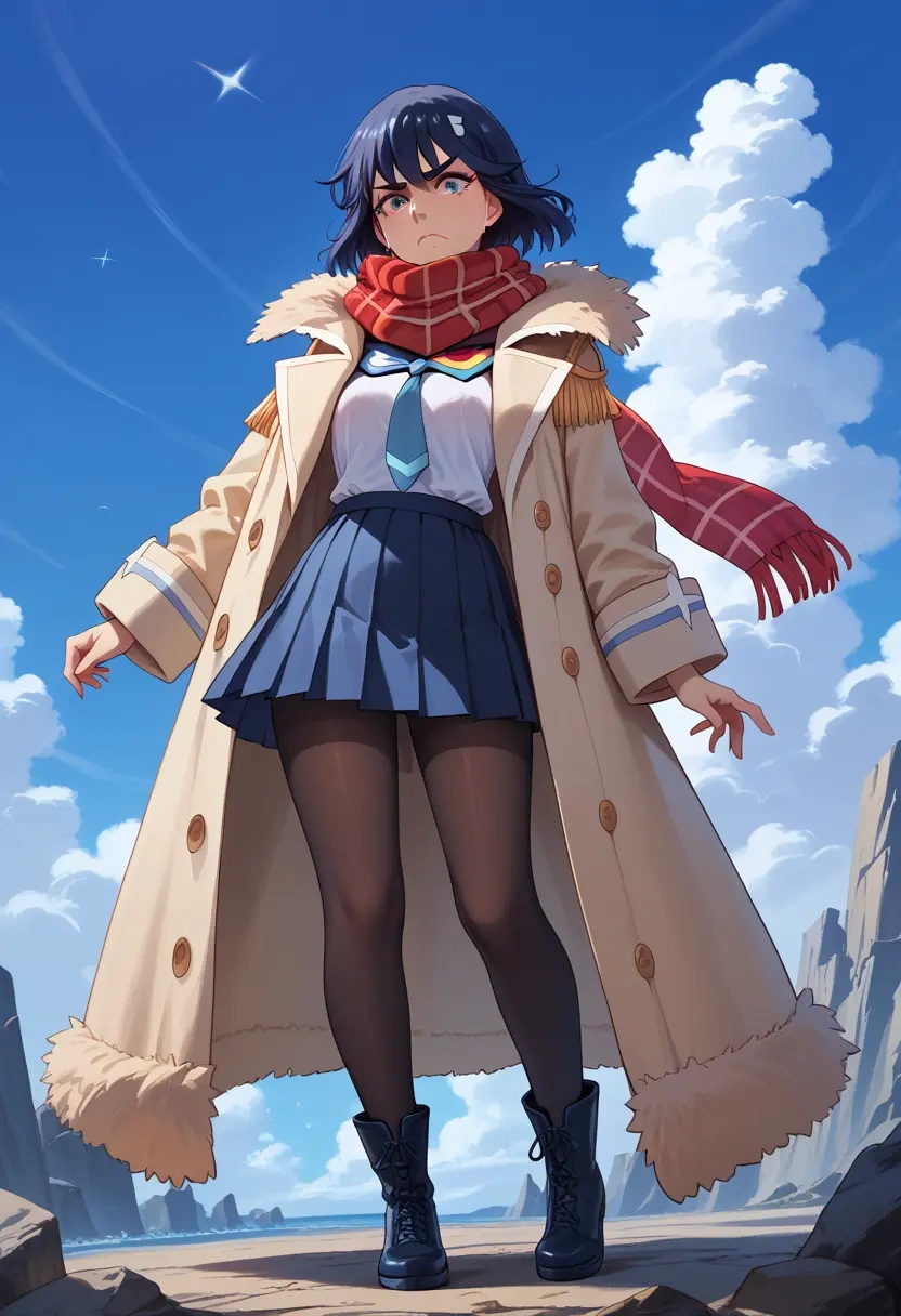 kill_la_kill,senketsu,winter,student uniform,fur-trimmed coat  - 