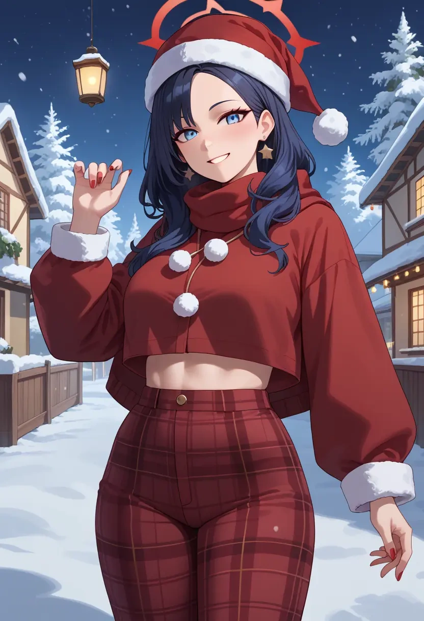 blue_archive,sensei_(blue_archive),Christmas,plaid trousers  - 