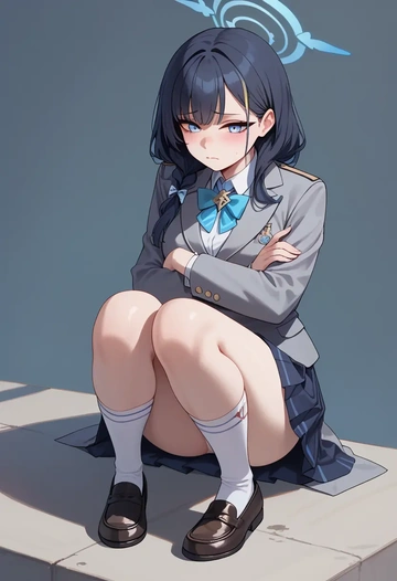 blue_archive,sensei_(blue_archive),winter,student uniform,blazer  - AI generated anime art