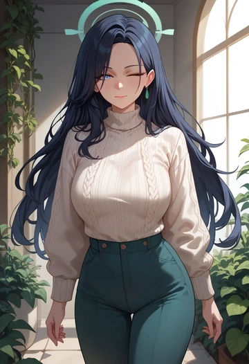 blue_archive,sensei_(blue_archive),sweater  - AI generated anime art