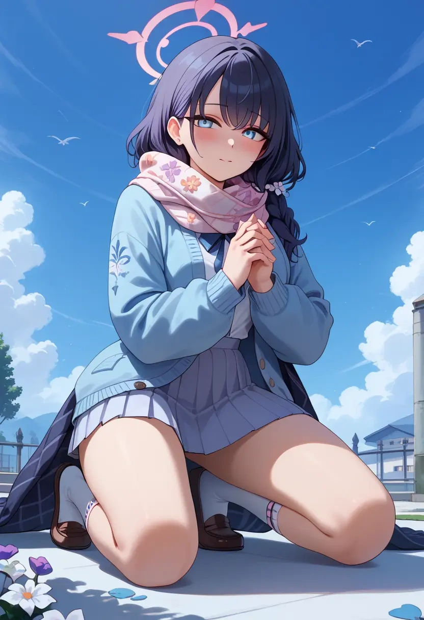 blue_archive,sensei_(blue_archive),spring,student uniform,cardigan  - 