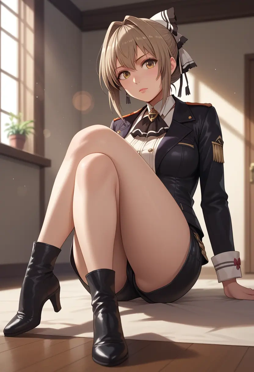 amagi_brilliant_park,sento_isuzu,leather,shorts  - 