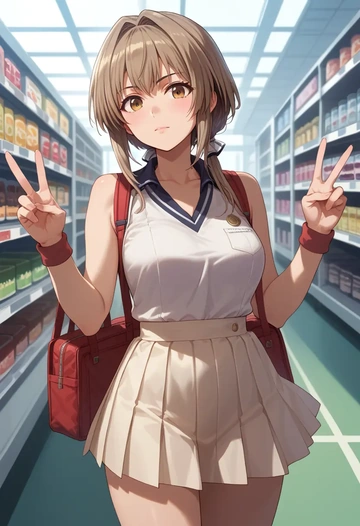 amagi_brilliant_park,sento_isuzu,tennis skirt  - AI generated anime art