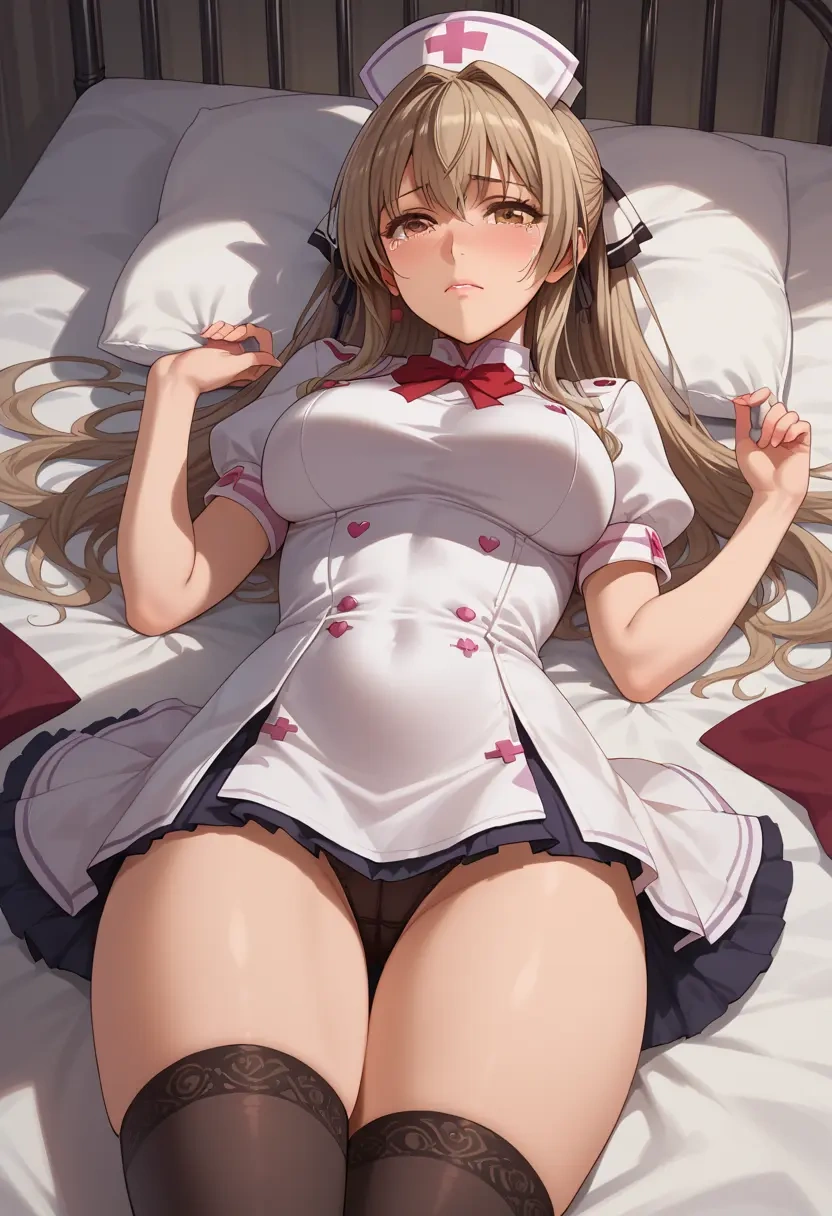 amagi_brilliant_park,sento_isuzu,nurse pantyhose,mini skirt, sexy  - 