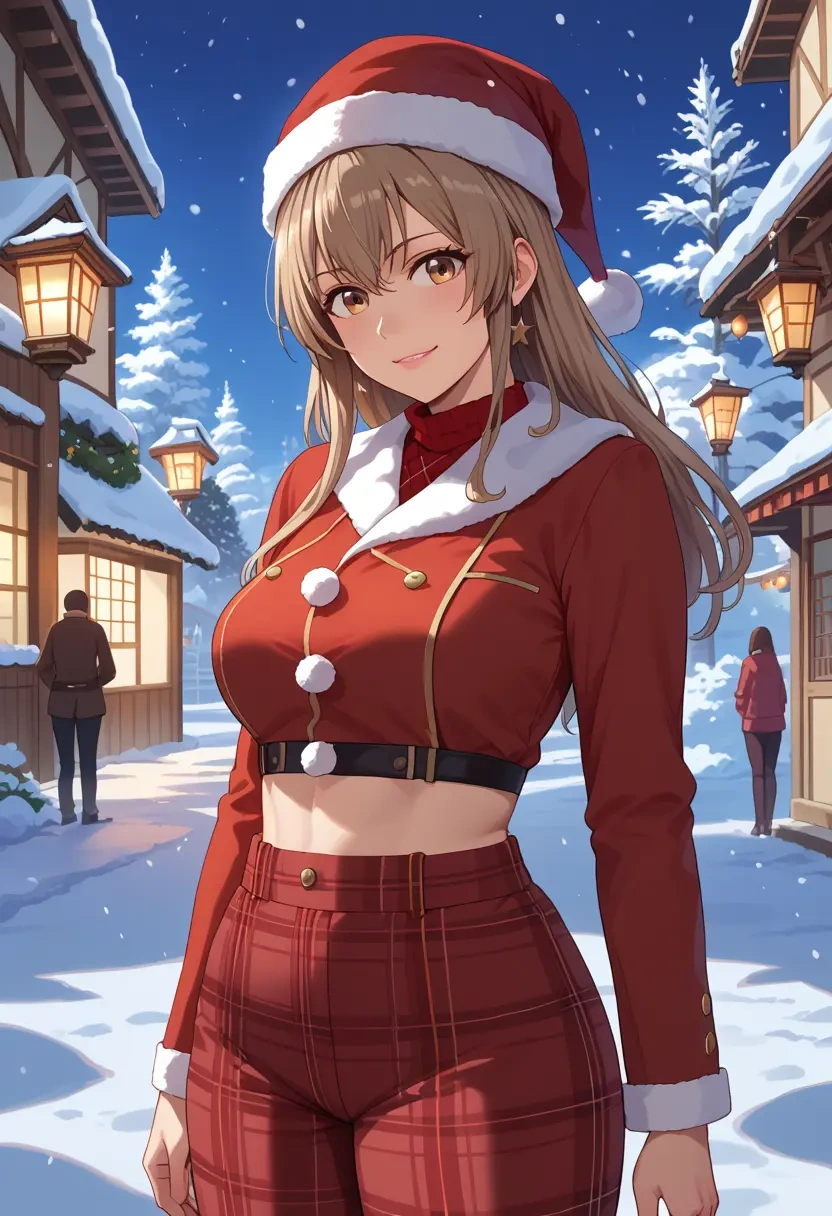 amagi_brilliant_park,sento_isuzu,Christmas,plaid trousers  - 