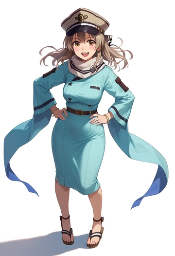 amagi_brilliant_park,sento_isuzu,spring,elegant woman,bodycon dress  - AI generated anime art