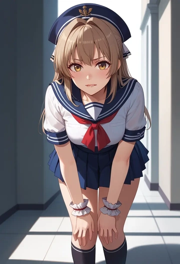 amagi_brilliant_park,sento_isuzu,sailor, uniform  - AI generated anime art