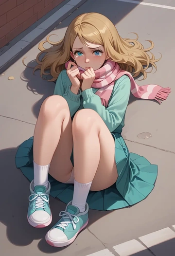 pokemon,serena_(pokemon),spring,student uniform,knit sweater  - AI generated anime art