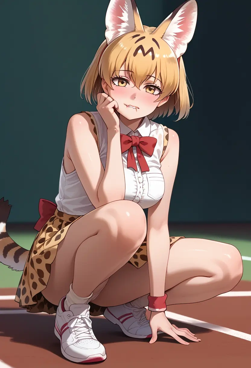 kemono_friends,serval_(kemono_friends),tennis skirt  - 