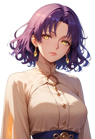 fate_(series),sessyoin_kiara,graphic tee,dolphin shorts  - AI generated anime art