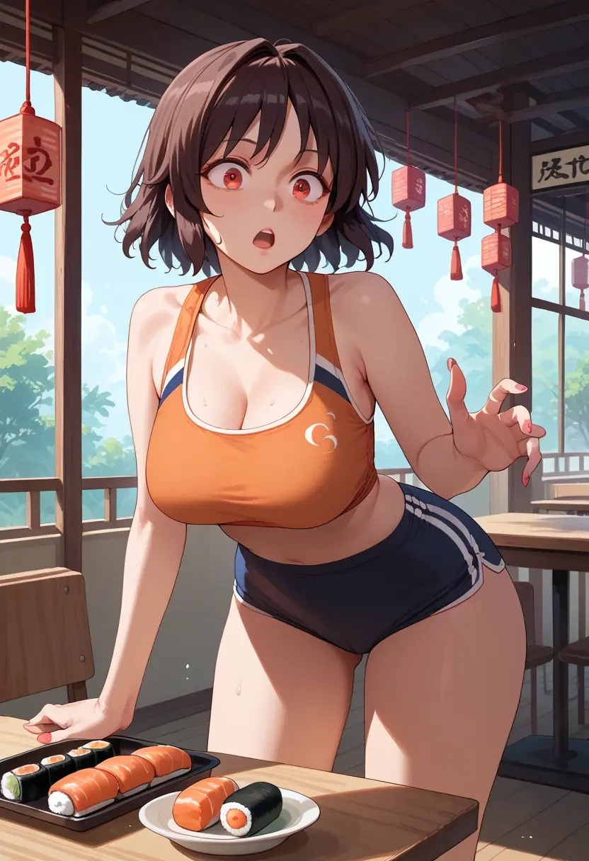 touhou,shameimaru_aya,tankini top,board shorts  - 