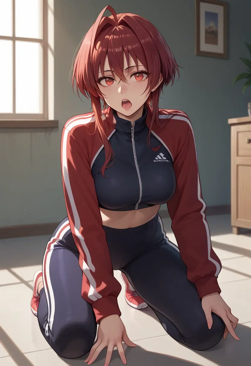 shakugan_no_shana,shana,athletic,track suit  - 