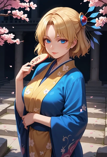 touhou,shanghai_doll,kimono  - AI generated anime art