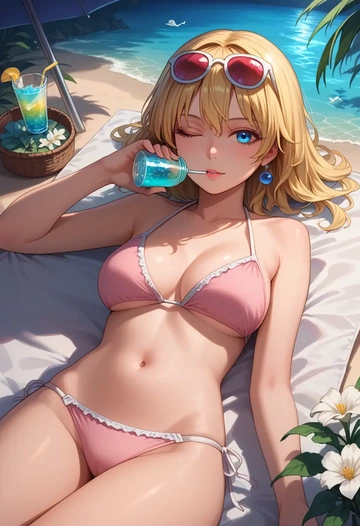 touhou,shanghai_doll,bikini  - AI generated anime art