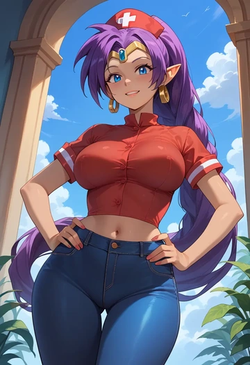 shantae_(series),shantae,nurse  - AI generated anime art