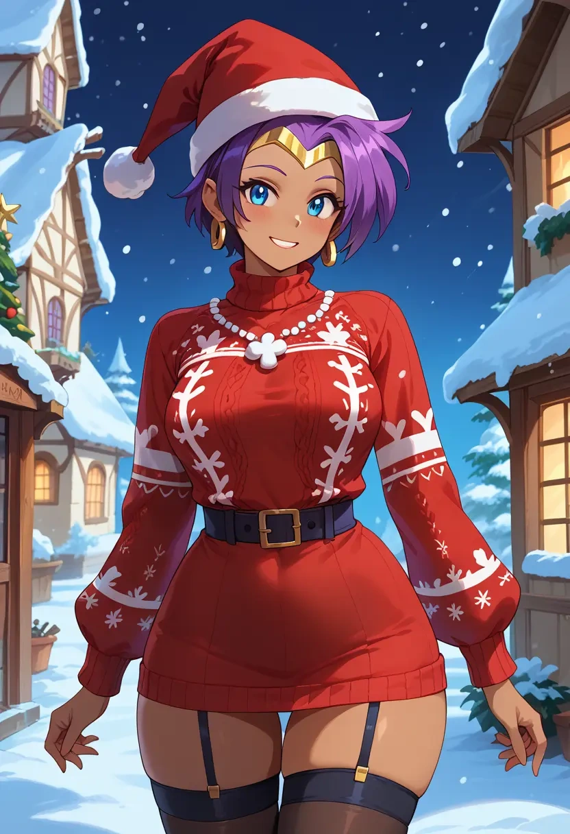 shantae_(series),shantae,sweater,stockings,Thigh garters  - 