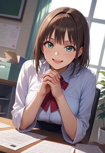 idolmaster,shibuya_rin,OL  - AI generated anime art