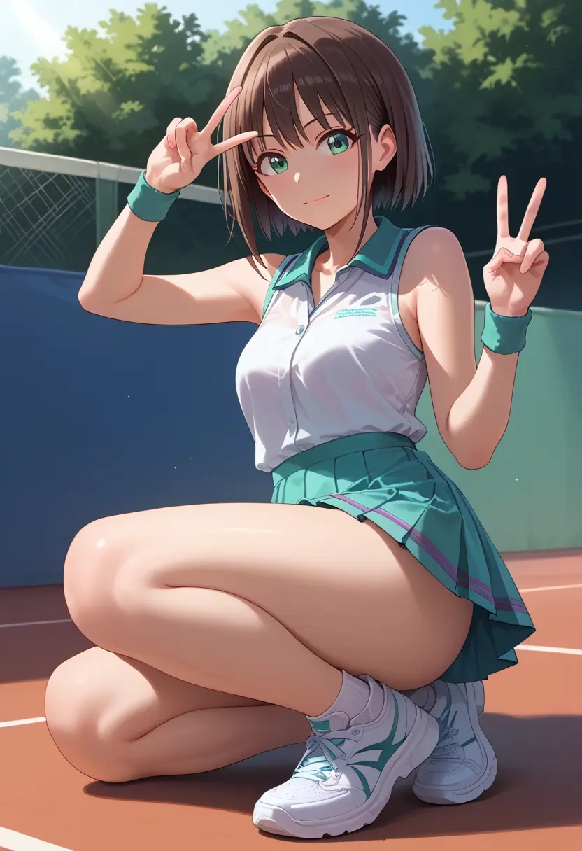 idolmaster,shibuya_rin,tennis skirt  - 