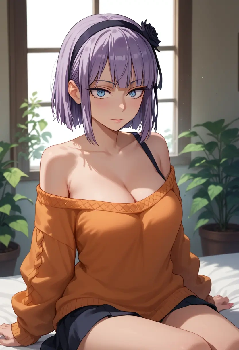 dagashi_kashi,shidare_hotaru,orange,sweater  - 