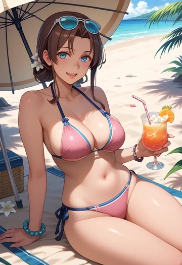 kantai_collection,shigure_kai_ni_(kancolle),bikini  - AI generated anime art