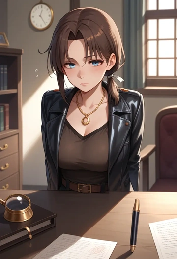 kantai_collection,shigure_kai_ni_(kancolle),detective  - AI generated anime art