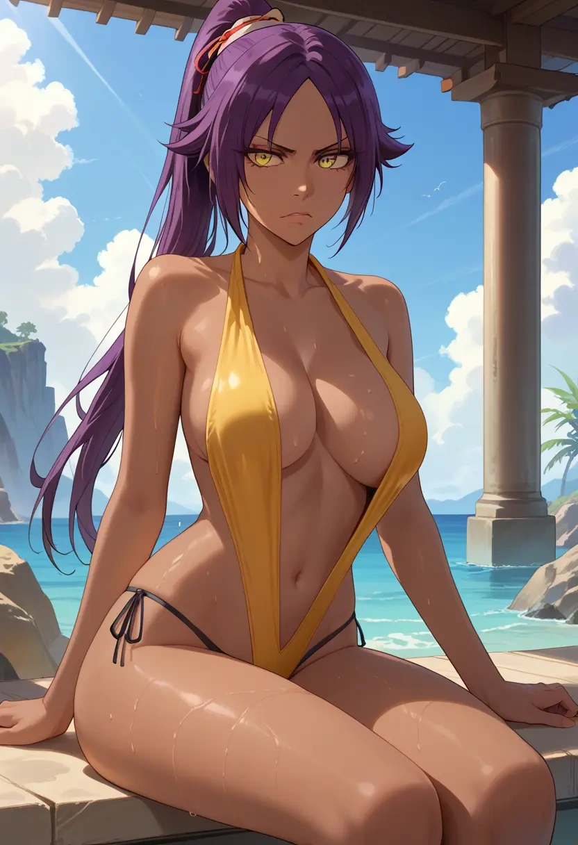 bleach,shihouin_yoruichi,bikini  - 