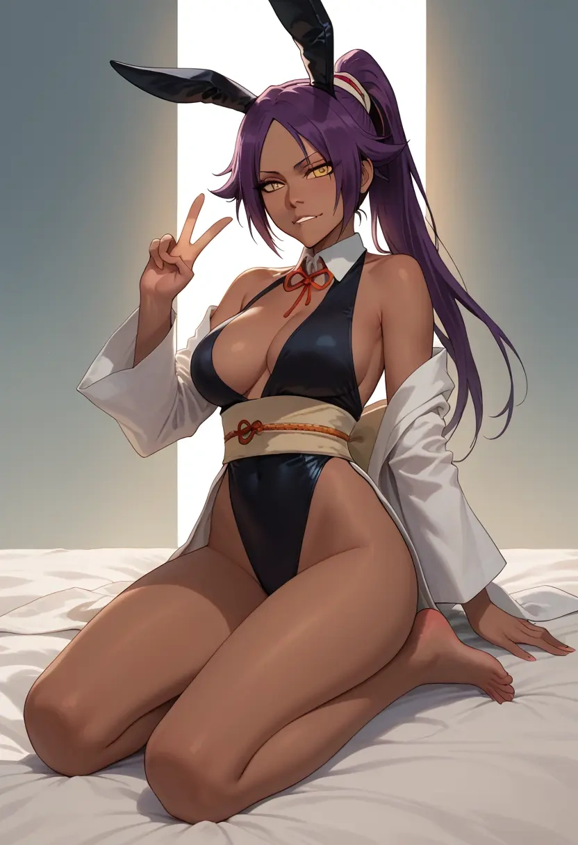 bleach,shihouin_yoruichi,bunny girl  - 