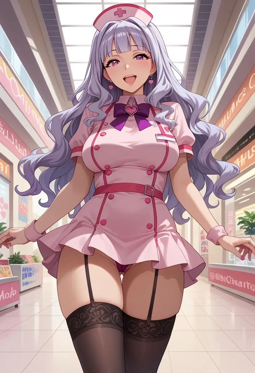 idolmaster,shijou_takane,nurse pantyhose,mini skirt, sexy  - 