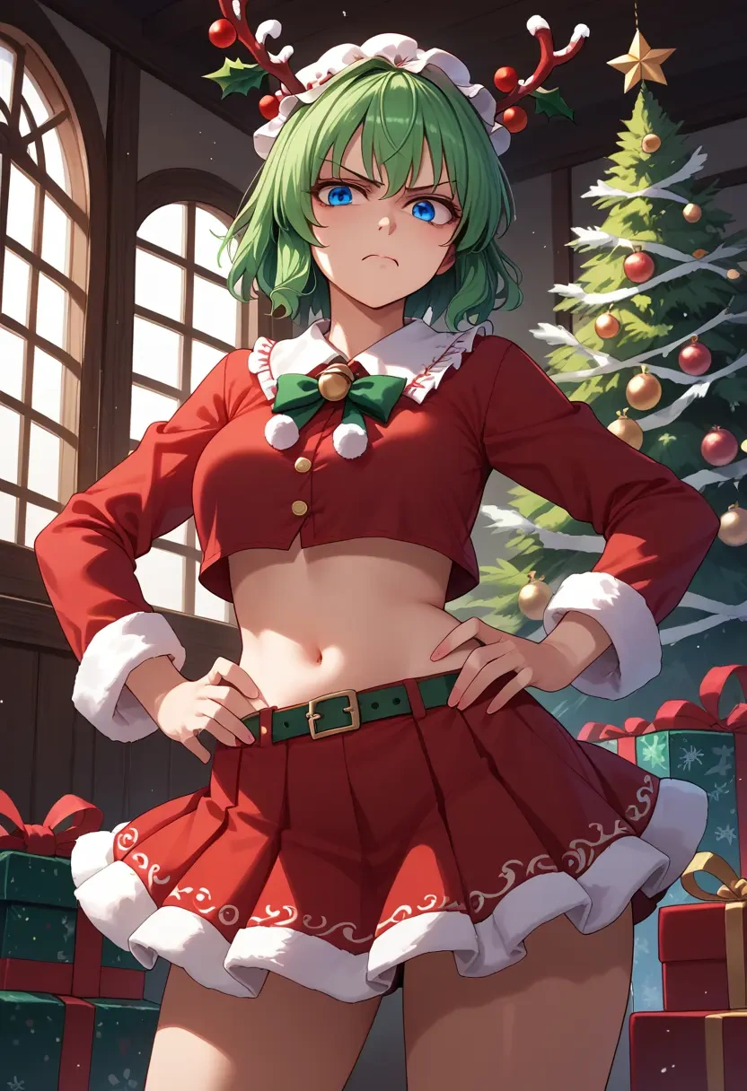 touhou,shiki_eiki,Christmas,skirt  - 