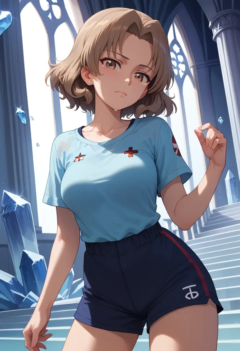 girls_und_panzer,shimada_arisu,athletic,shorts,sexy  - 