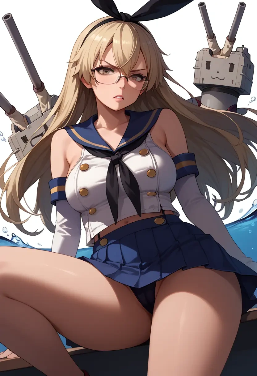 kantai_collection,shimakaze_(kancolle),OL, glasses,  - 