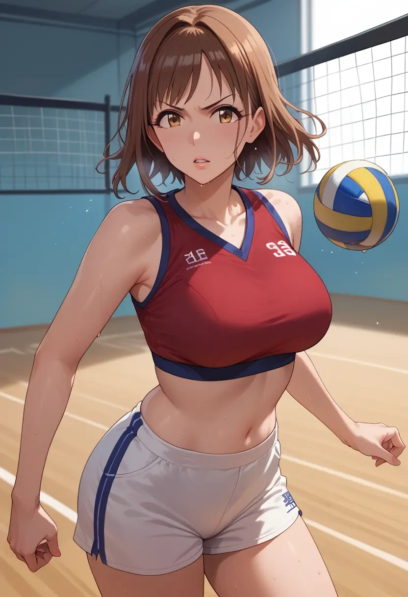 idolmaster,shimamura_uzuki,volleyball uniform  - 