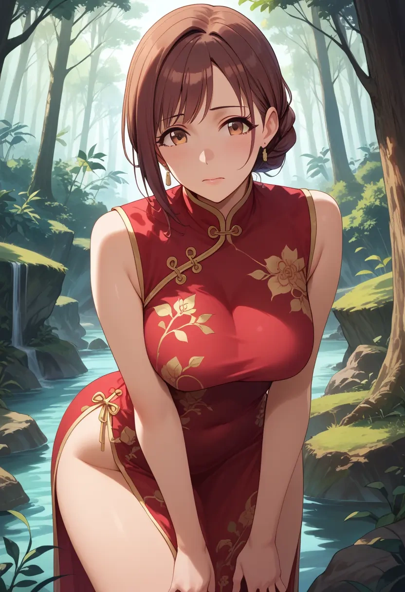 idolmaster,shimamura_uzuki,qipao  - 