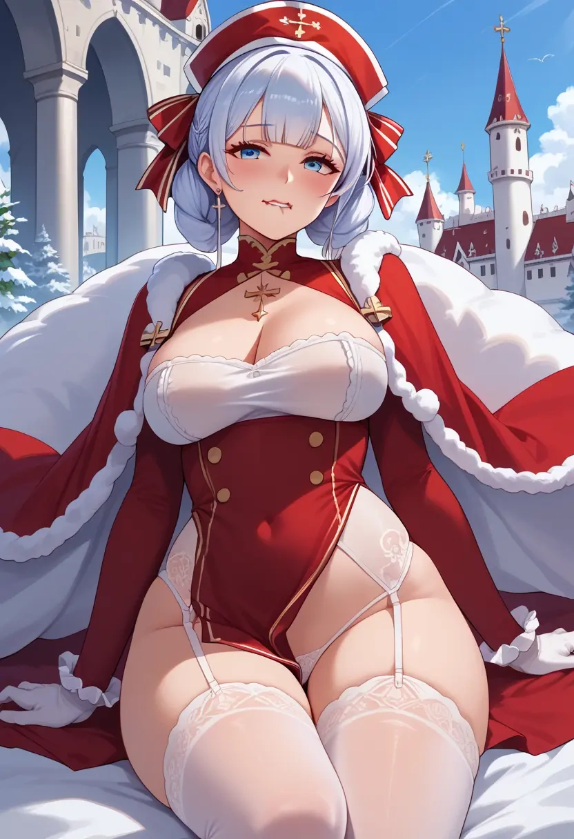 azur_lane,shinano_(azur_lane),Christmas,sexy, stockings,  - 