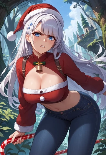 azur_lane,shinano_(azur_lane),Christmas  - AI generated anime art