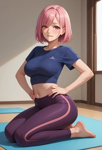 gridman_universe,shinjou_akane,yaga pants  - AI generated anime art