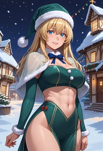 rozen_maiden,shinku,Christmas,dress  - AI generated anime art