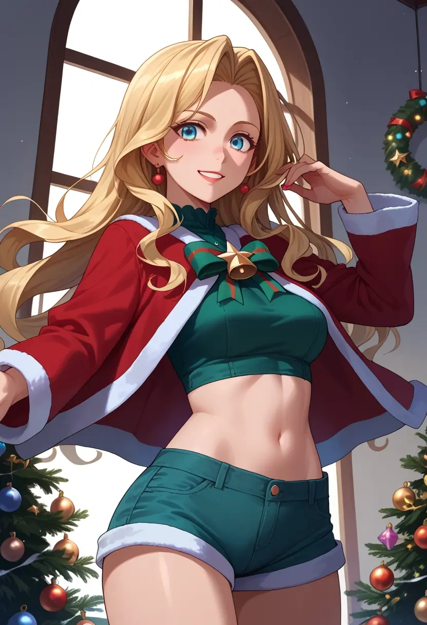 rozen_maiden,shinku,Christmas,red velvet shorts  - 