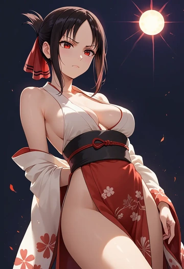 kaguya_sama_wa_kokurasetai,shinomiya_kaguya,kimono,sexy  - AI generated anime art